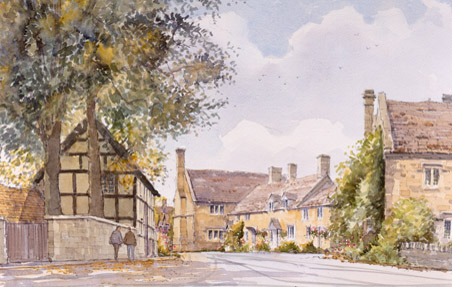 Stanton - a watercolour by John Davis (c)